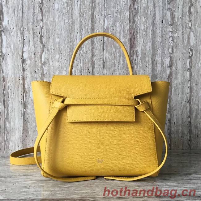 Celine mini Belt Bag Original Calf Leather A98310 yellow