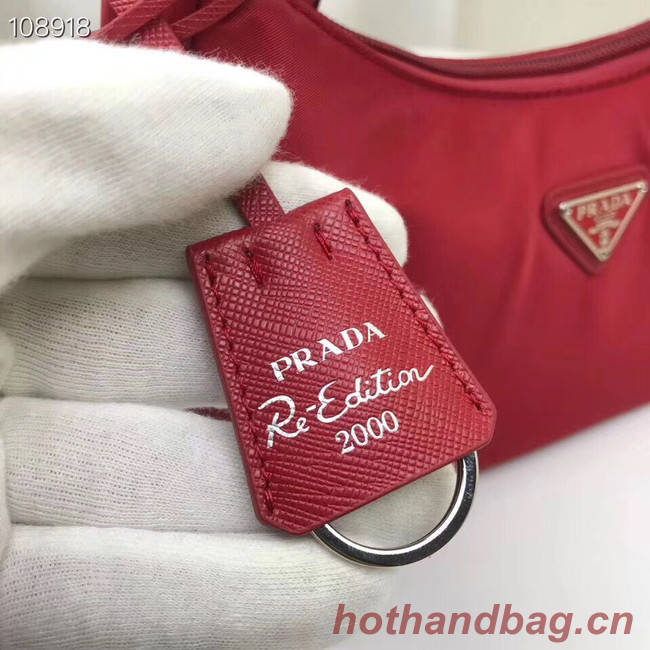 Prada Re-Edition 2000 nylon mini-bag 1NE515 red