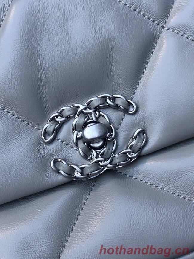 CHANEL Lambskin 19 Flap Bag AS1160S gray