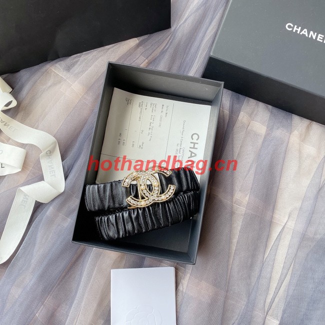 Chanel 30MM Leather Belt 7114-3