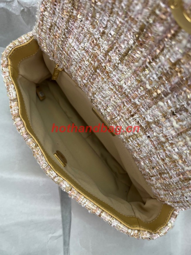 CHANEL 19 HANDBAG AS1160&AS1161 light pink