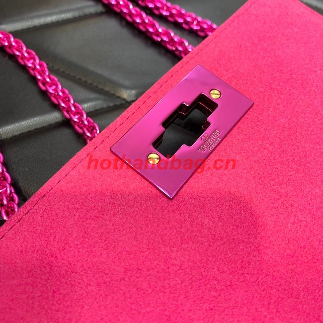 VALENTINO GARAVANI small Roman Stud soft sheep leather chain shoulder bag 2288 rose