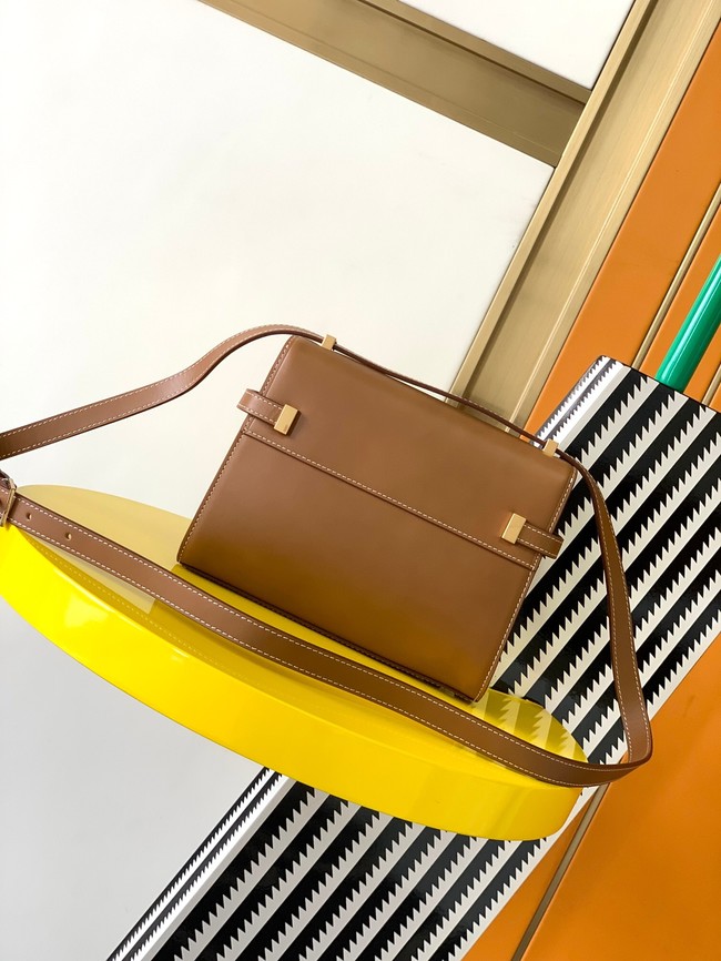 Saint Laurent MINI MANHATTAN IN LEATHER 727766 brown