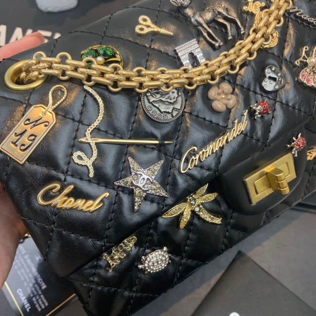 Chanel CLASSIC 11.12 HANDBAG AS1112 BLACK