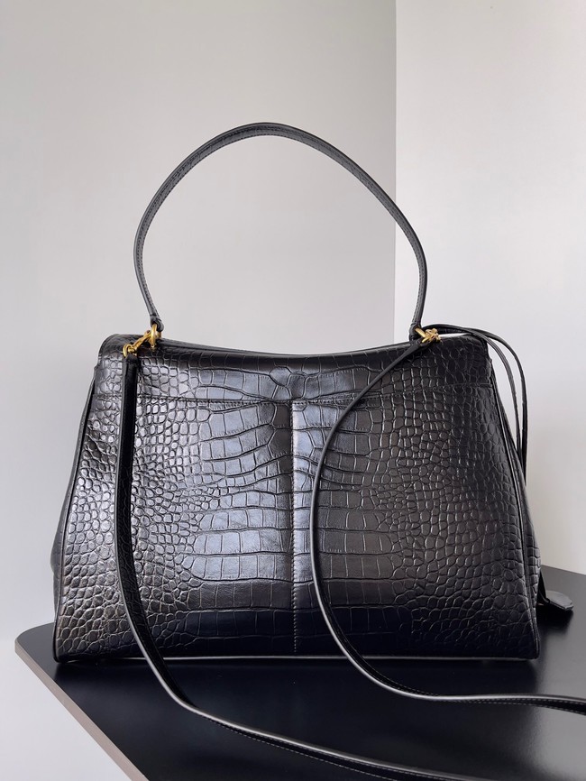 Balenciaga Rodeo Handbag Large crocodile skin 795459 black