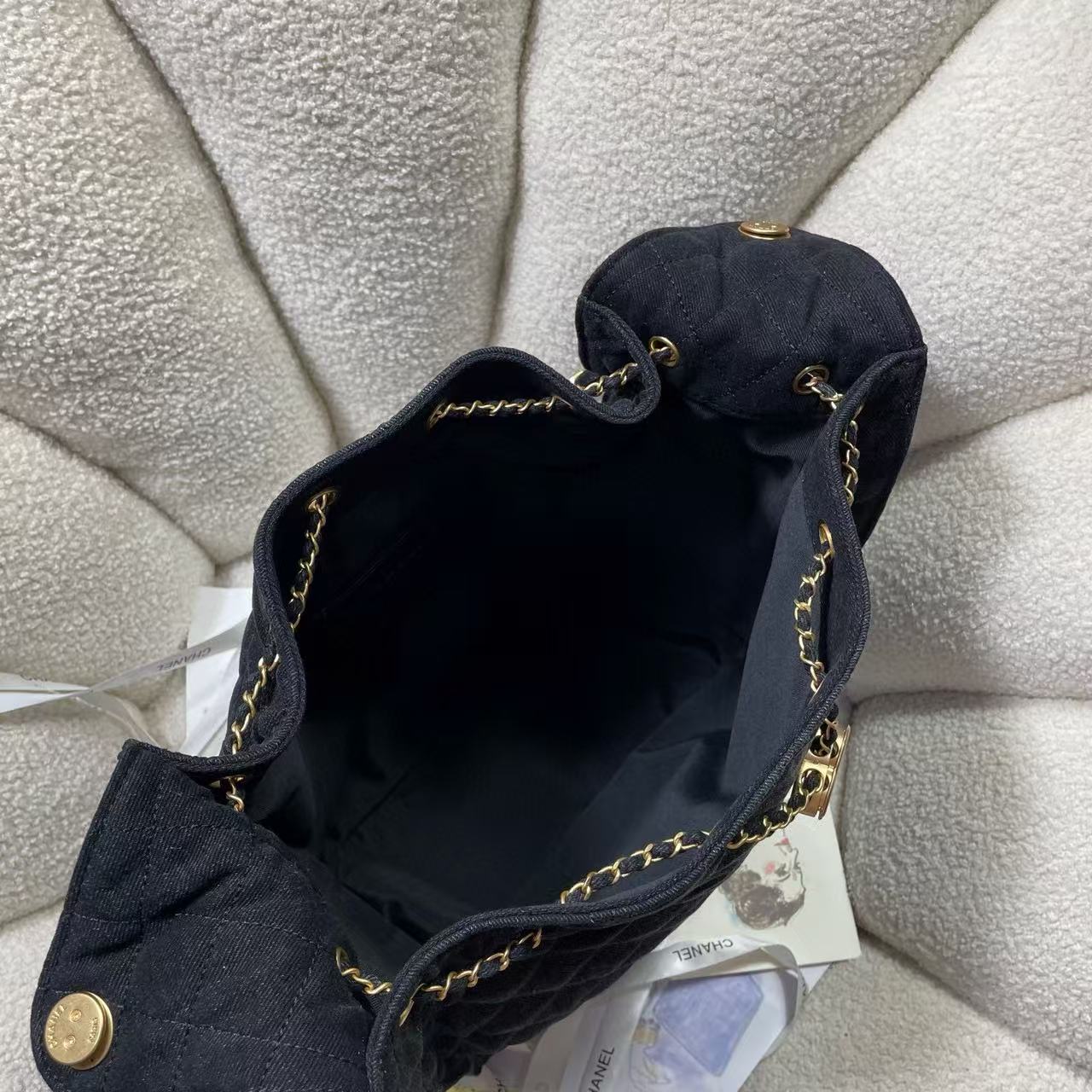 Chanel Denim HOBO BAG AS5311 black