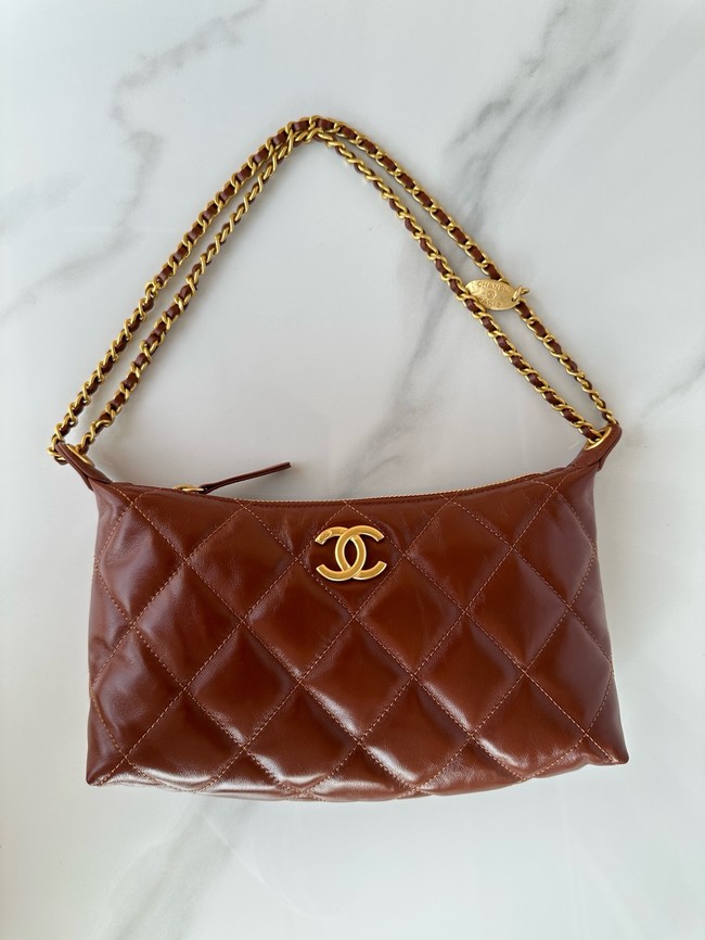 Chanel small HOBO BAG AS5528 red