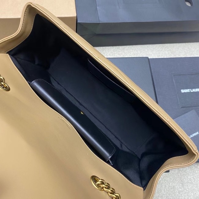 SAINT LAURENT LOULOU MEDIUM IN MATELASSE LAMBSKIN 801439 NATURAL TAN