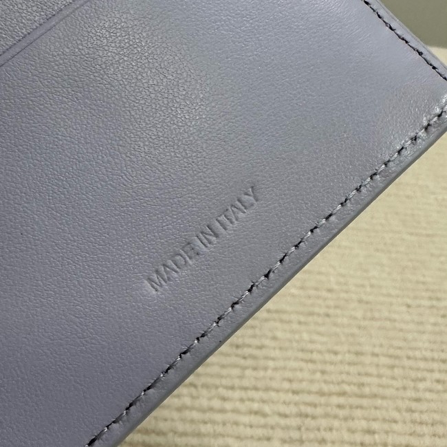 Celine SMALL FLAP WALLET TRIOMPHE IN SHINY CALFSKIN 10D783 light Purple