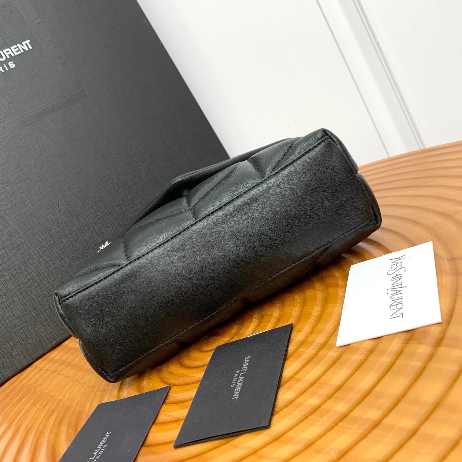 SAINT LAURENT TOY PUFFER IN LAMBSKIN 759337 NOIR