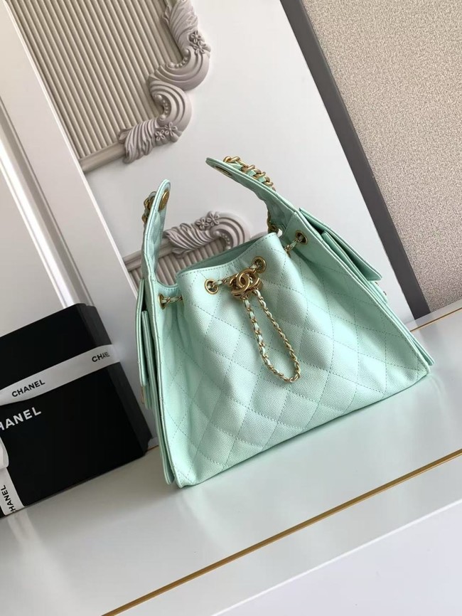 CHANEL 25 SMALL HANDBAG AS5293 Light Green
