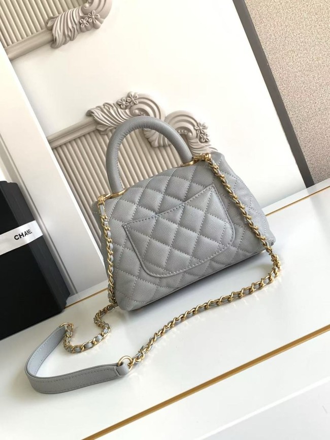 Chanel MINI FLAP BAG WITH TOP HANDLE AS2215-10