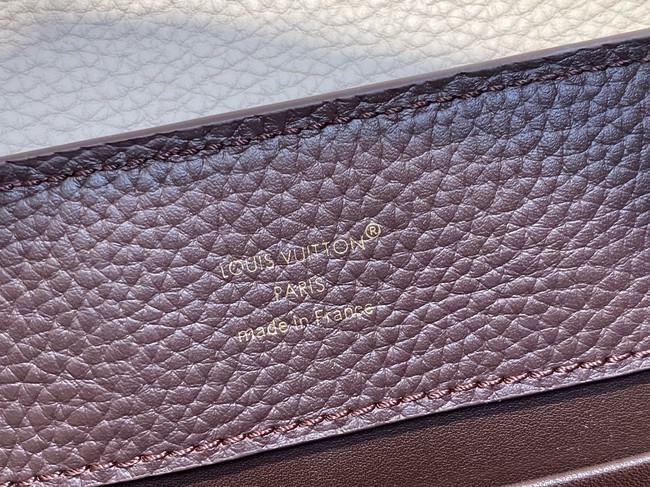 Louis Vuitton Capucines MM M12952 Chocolate & Quartz & Tan