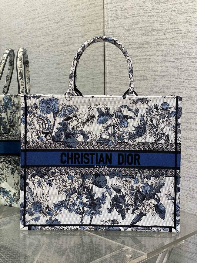 Large Dior Book Tote Embroidery Embroidery M1286ZEDX-4