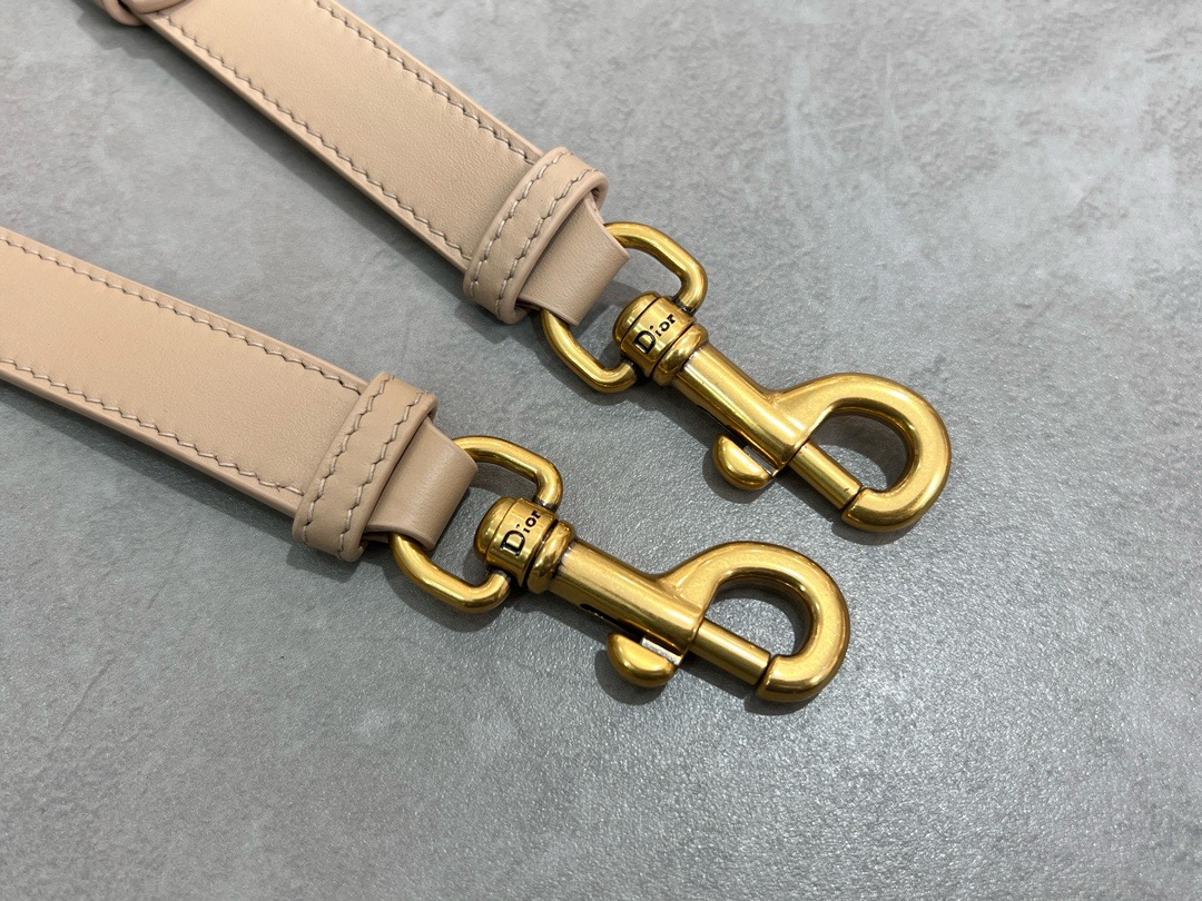 Dior Saddle Bag with Strap Oblique Jacquard and Natural Smooth Calfskin M0455CDDS