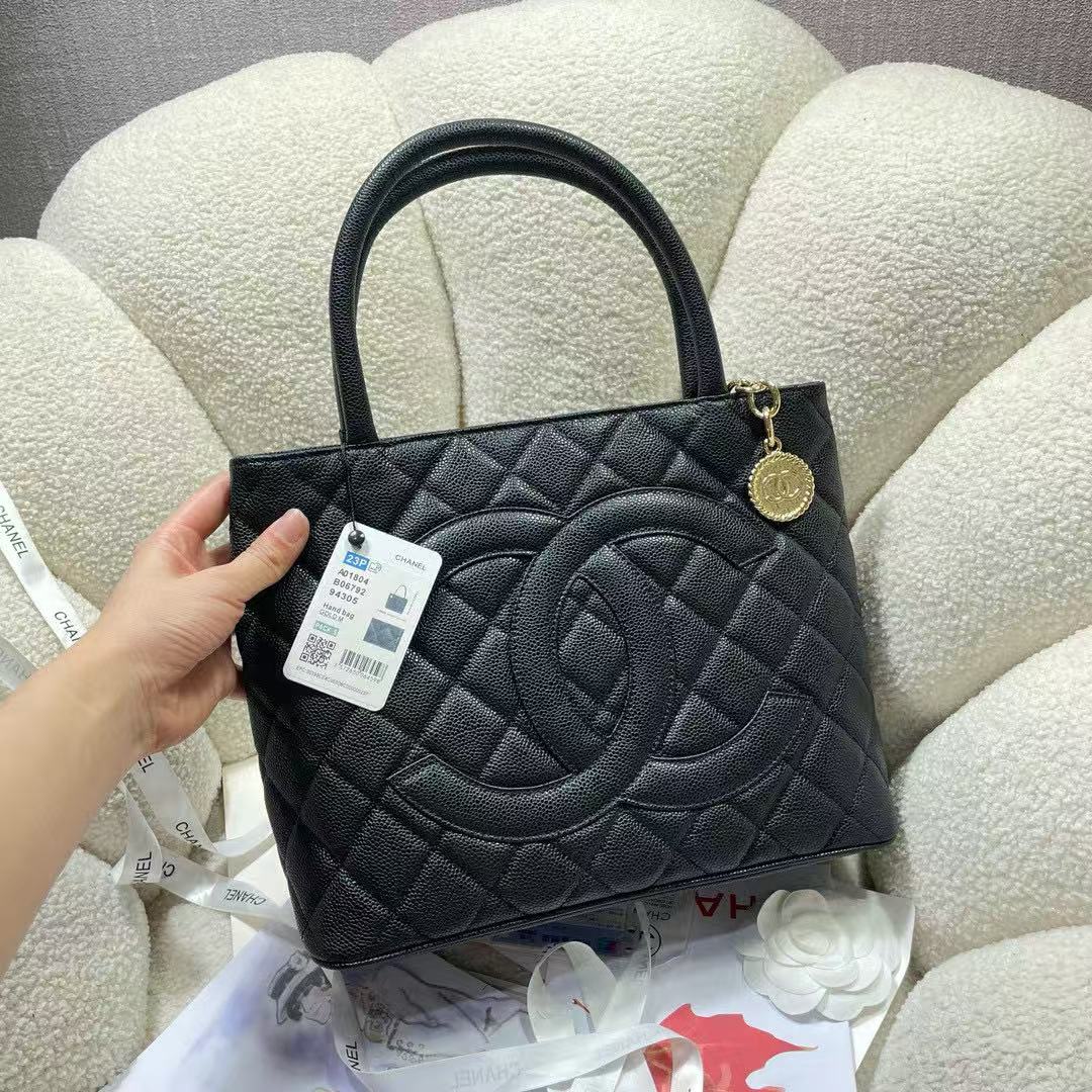 Chanel Grained Calfskin tote Bag AS5573 black