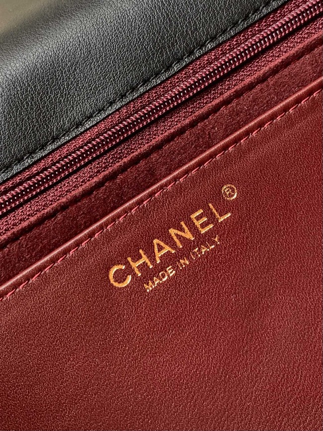 Chanel SMALL FLAP BAG WITH TOP HANDLE AS5467 BLACK