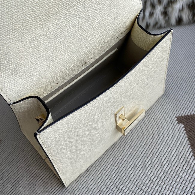 Valextra Iside Top Handle Medium Bag 56028 PERGAMENA WHITE