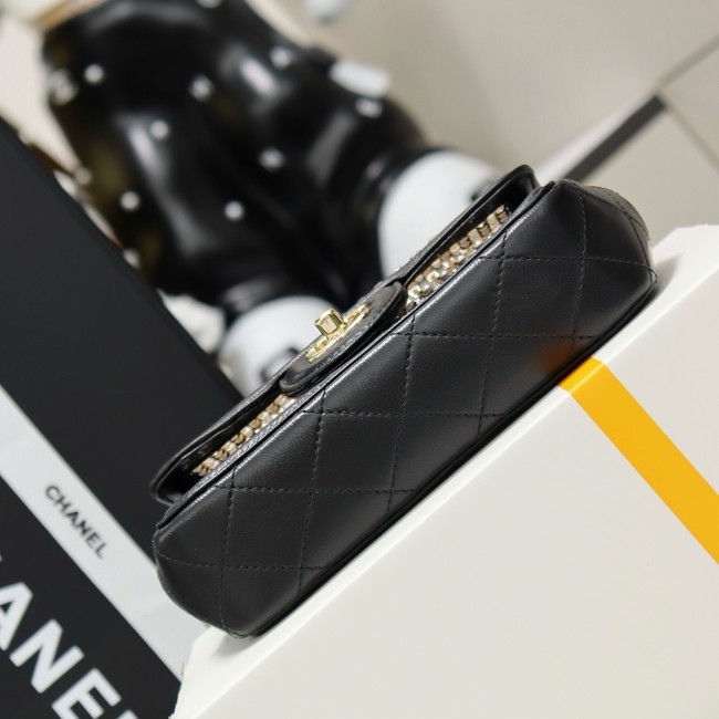 Chanel Mini flap bag AS4961 black&gold