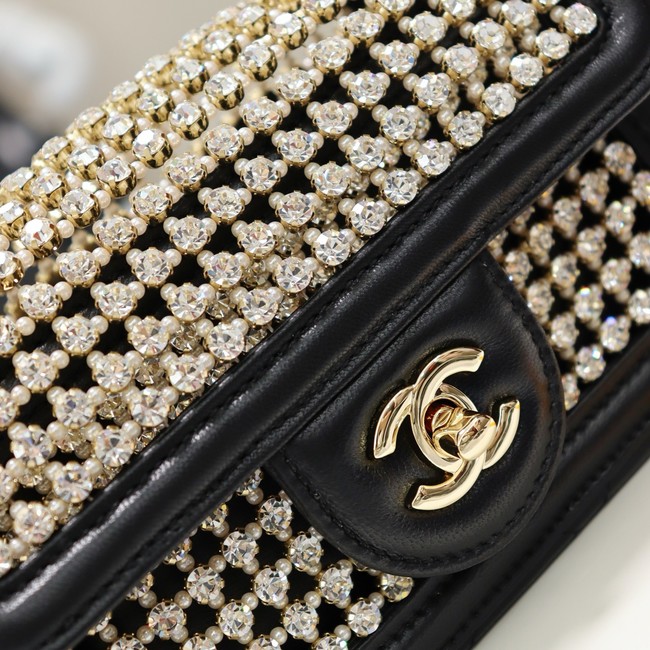 Chanel Mini flap bag AS4961 black&gold