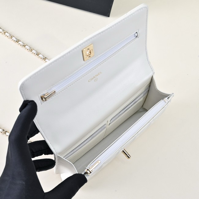 Chanel WALLET ON CHAIN AS4537 white