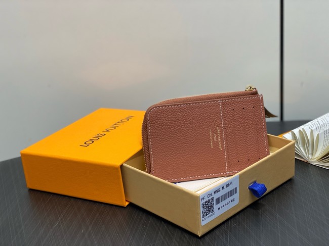 Louis Vuitton NEW Low Key Zipped Card Holder M14550 Cognac Brown