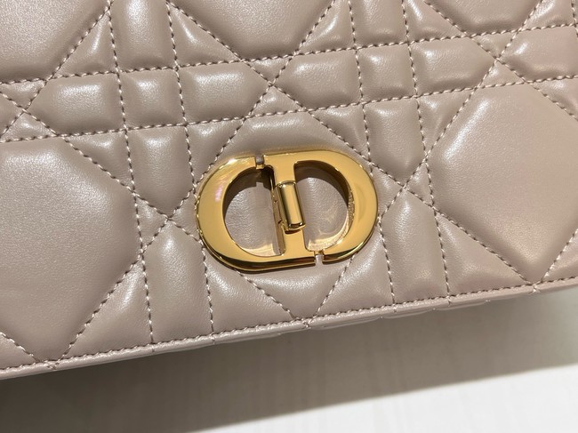 Dior Medium Soft Dior Caro Bag Macrocannage Lambskin M9253UHPA gray