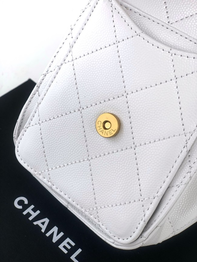 CHANEL 25 MINI HANDBAG AS5631 white