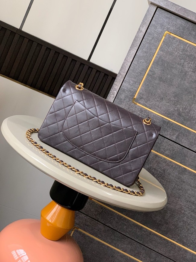 Chanel CLASSIC Original Leather 11.12 HANDBAG 1112 dark brown