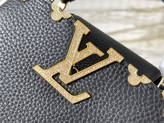 Louis Vuitton Capucines Mini M23082 black&Crystal