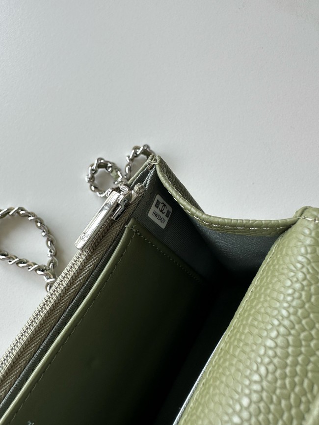 Chanel Classic Wallet On Chain Grained Calfskin AP4241-2