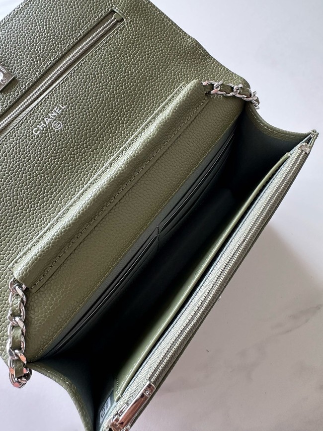 Chanel Classic Wallet On Chain Grained Calfskin AP4241-2