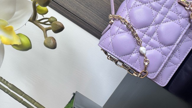 My Dior Mini Bag Cannage Lambskin S0980ONMJ Purple