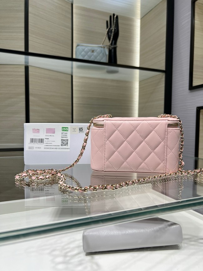 CHANEL Classic Small Vanity with Chain AP1341 pink