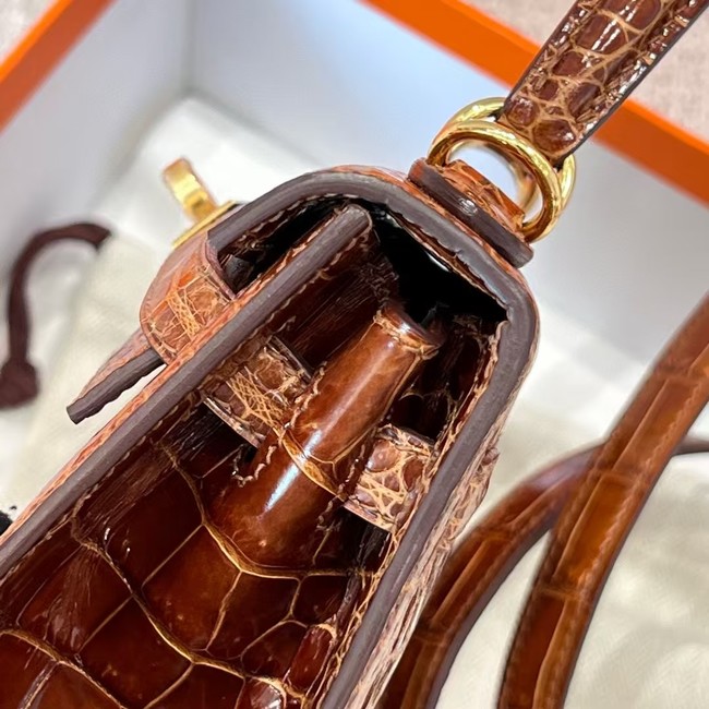 Hermes Kelly Shoulder Bags Nile crocodile leather KL3598-11