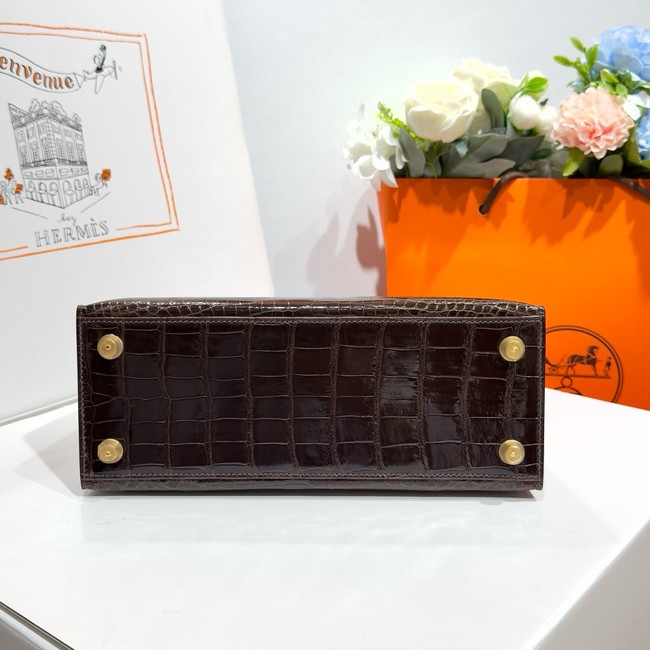Hermes Kelly Shoulder Bags Nile crocodile leather KL3598-19