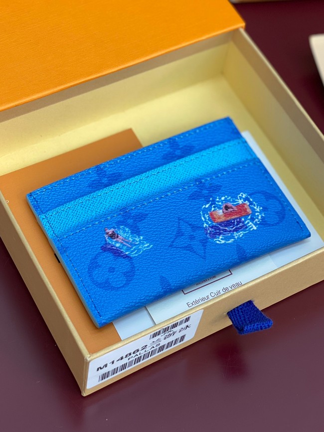 Louis Vuitton Double Card Holder M14864 Blue lagoon