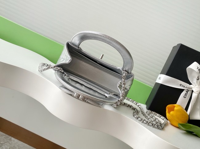 Chanel MINI SHOPPING BAG AS4416 Silver