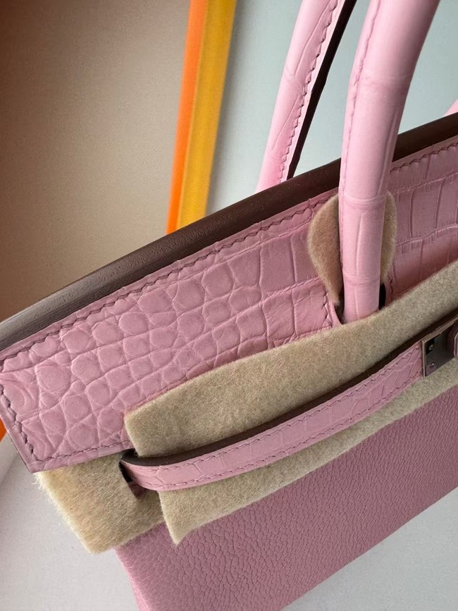 Hermes Birkin Bag Leather Nile crocodile&togo HBK2530-11