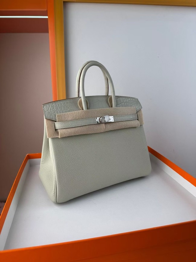 Hermes Birkin Bag Leather Nile crocodile&togo HBK2530-12