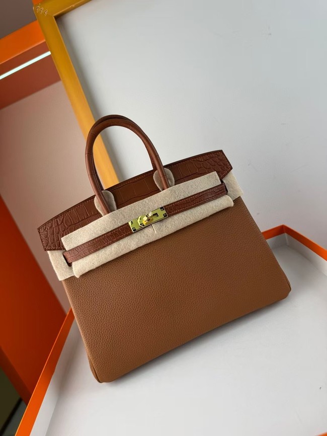 Hermes Birkin Bag Leather Nile crocodile&togo HBK2530-15