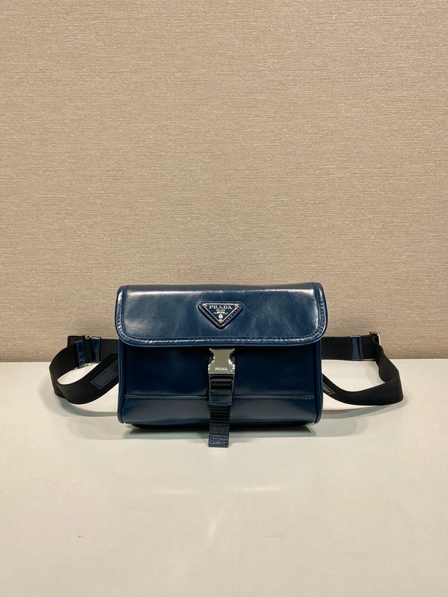 Prada Leather smartphone case 2ZH108 Denim