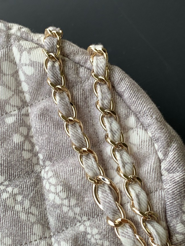 Chanel Large Hobo Bag AS5431 White & graty