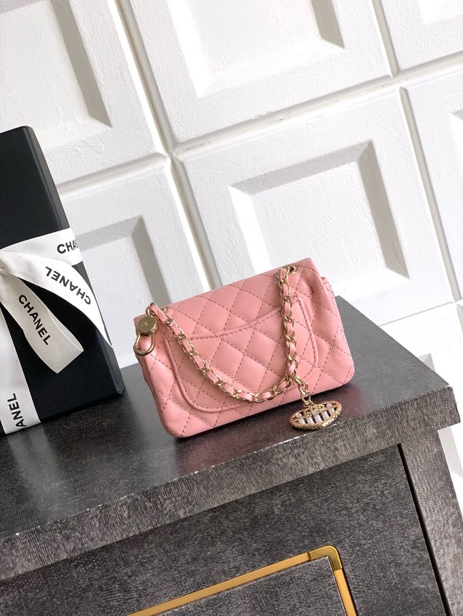 Chanel Classic Mini Bag with hook AP4760 pink