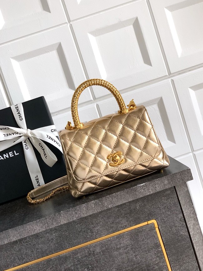 Chanel FLAP BAG WITH TOP HANDLE 92990-18