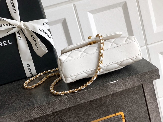 Chanel MINI FLAP BAG WITH TOP HANDLE AS2215-17