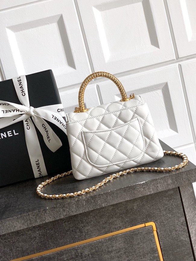Chanel MINI FLAP BAG WITH TOP HANDLE AS2215-17