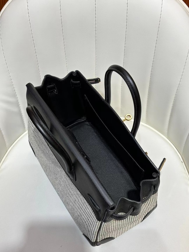 Hermes Birkin Bag togo Leather&Canvas 77886-3