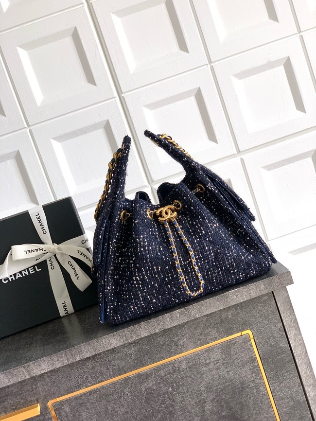 CHANEL 25 SMALL HANDBAG AS5293 dark blue