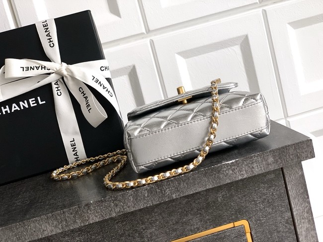 Chanel MINI FLAP BAG WITH TOP HANDLE AS2215-21